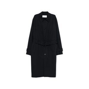 Lardini Black Coats - Double Breasted Coats Men